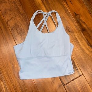 Women's Light Blue Sports Bra great condition size medium